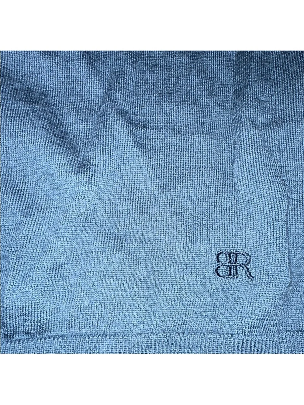 Banana Republic Men’s L Blue Knit Crewneck 100% Merino Wool Sweater